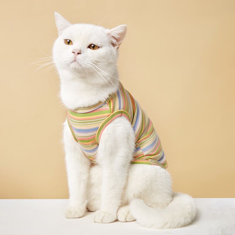 

Striped Pattern Pet Tank Top, Multicolor