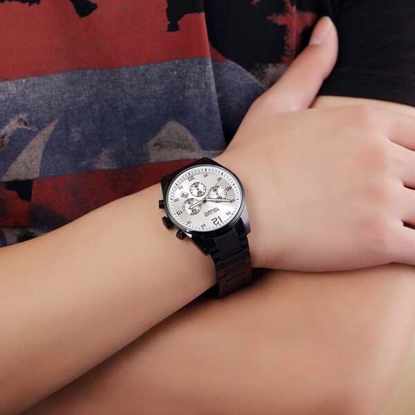 

Men Triple Dial Date Quartz Watch