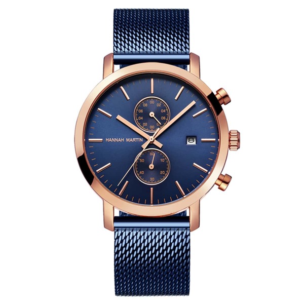 

Men Mesh Strap Date Quartz Watch
