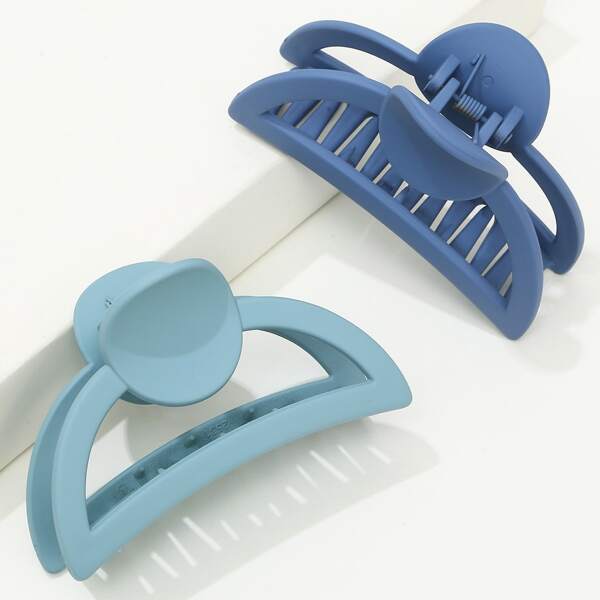 

2pcs Large Hair Claw, Multicolor