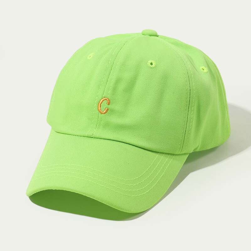 

Letter Graphic Baseball Cap, Lime green