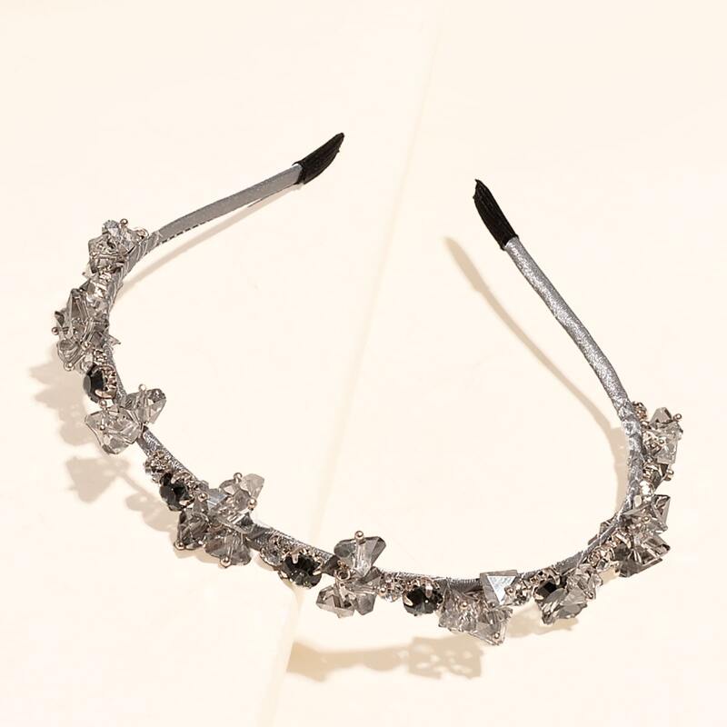 

Crystal Decor Headband, Grey