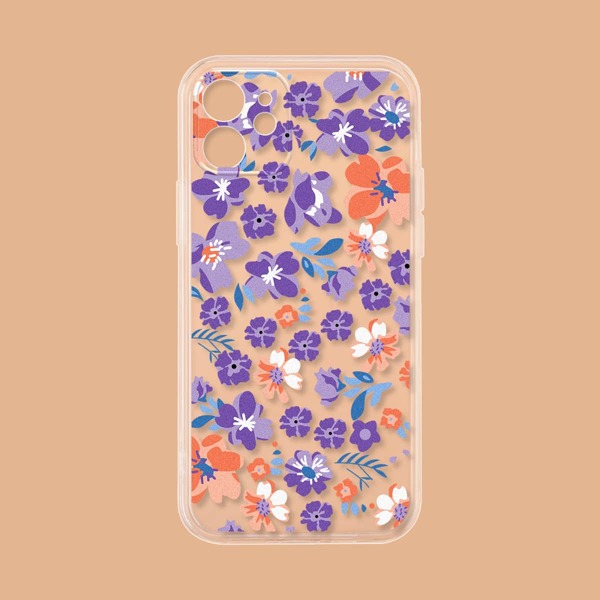 

Floral Clear Phone Case, Multicolor