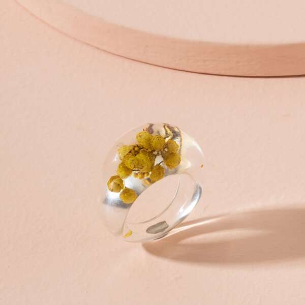 

Flower Decor Ring, Yellow