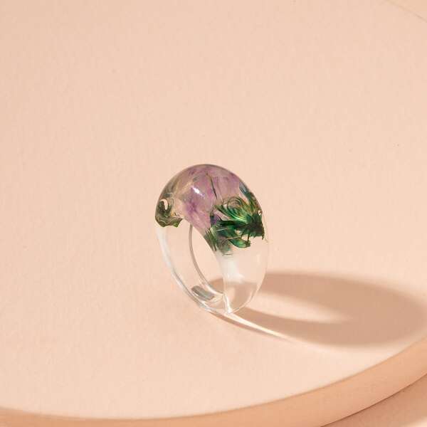 

Flower Decor Ring, Multicolor