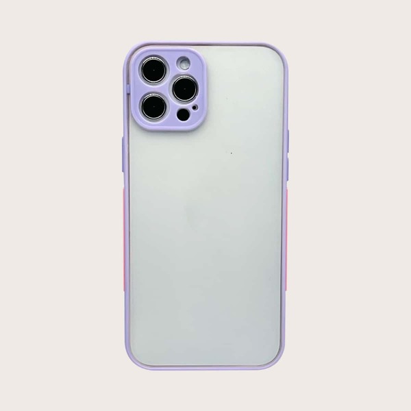 

Contrast Frame Phone Case, Lilac purple