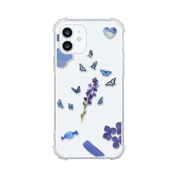 

Butterfly & Floral Phone Case, Clear