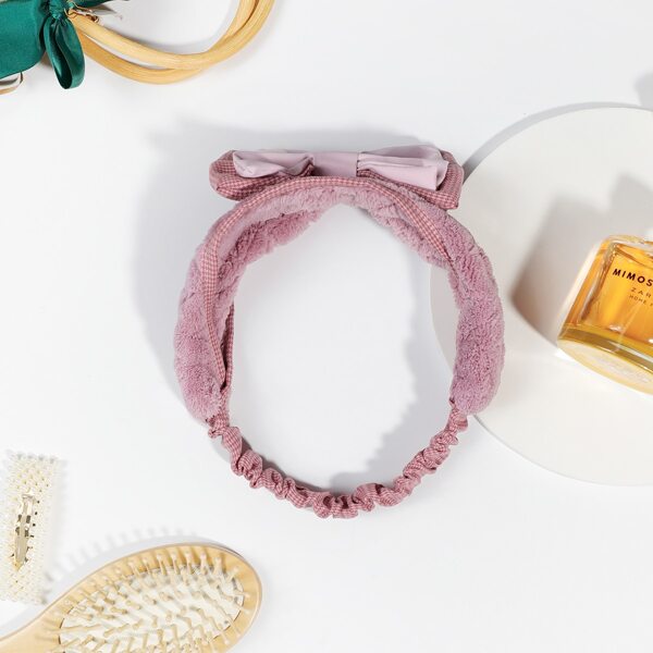 

Bow Decor Bath Headband, Pink