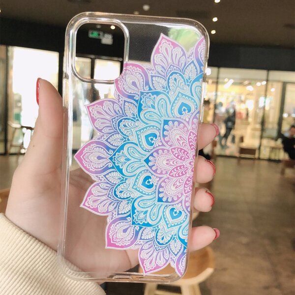 

Ombre Floral Clear Phone Case, Multicolor