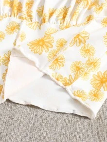 SHEIN Ruched Bust Seam Front Floral Print Cami Top - Multicolor - View 3