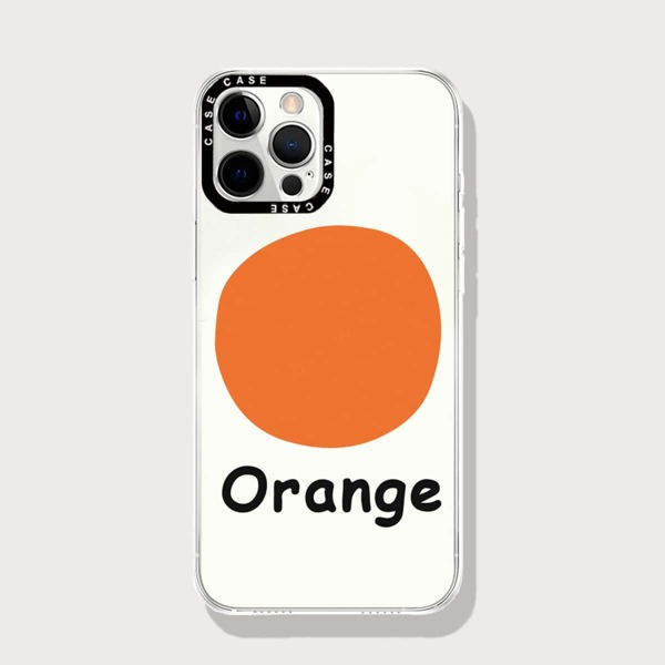 

Orange Clear Phone Case