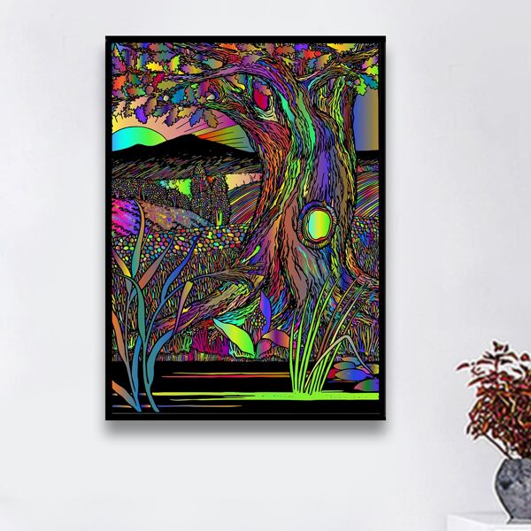 

Tree Pattern Diamond Painting Without Frame, Multicolor