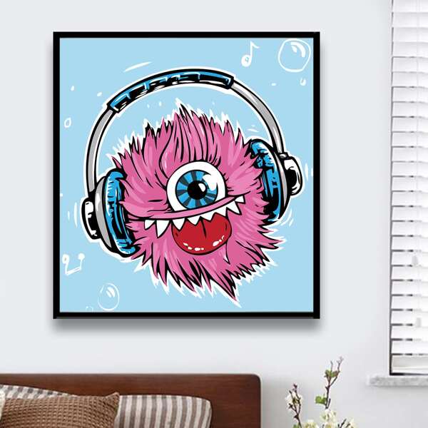 

Cartoon Graphic Diamond Painting Without Frame, Multicolor