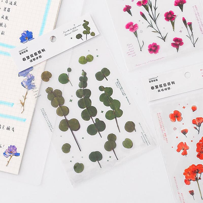 

1pack Random Floral Pattern Sticker, Multicolor