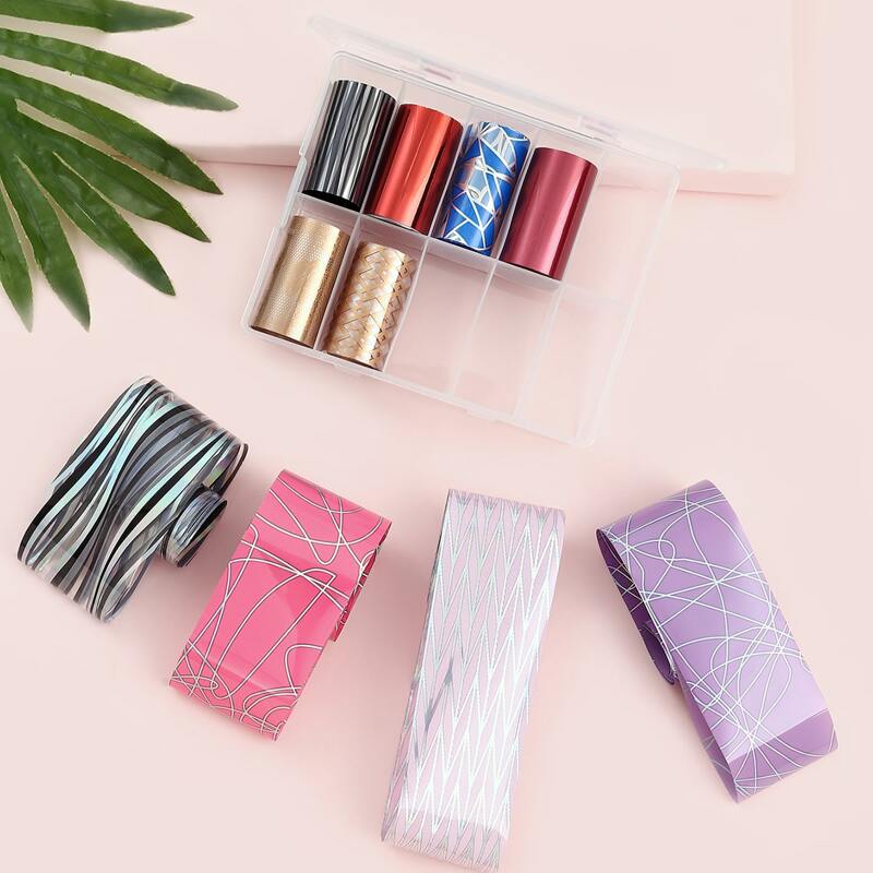 

10rolls Graphic Nail Art Sticker, Multicolor