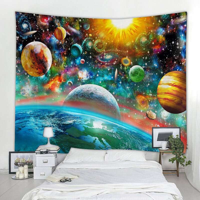 

Planet Pattern Tapestry, Multicolor