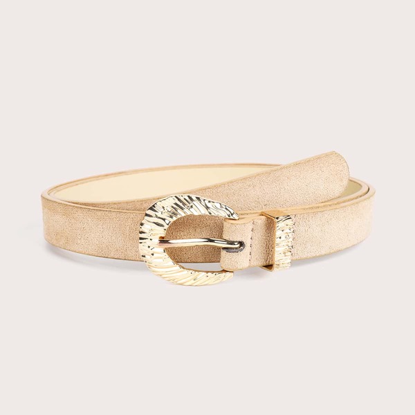 

Metal Buckle Belt, Khaki