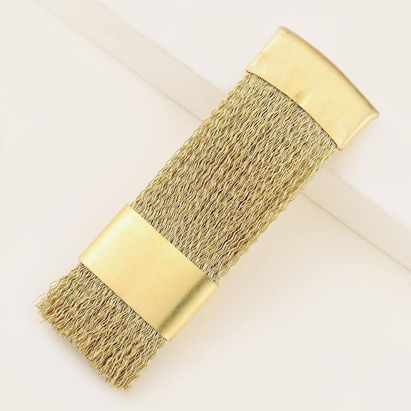 

1pc Nail Grinding Head Cleaning Brush, Gold