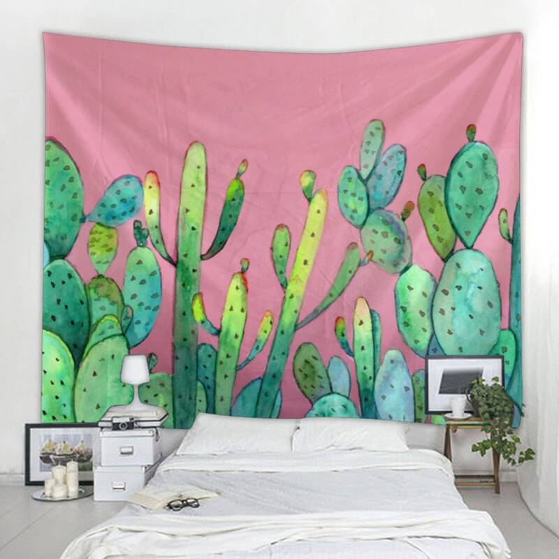 

Cactus Pattern Tapestry, Multicolor