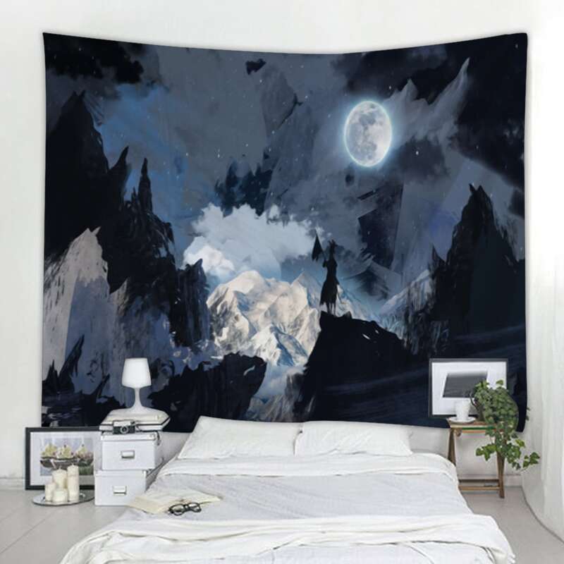 

Mountain Pattern Tapestry, Multicolor
