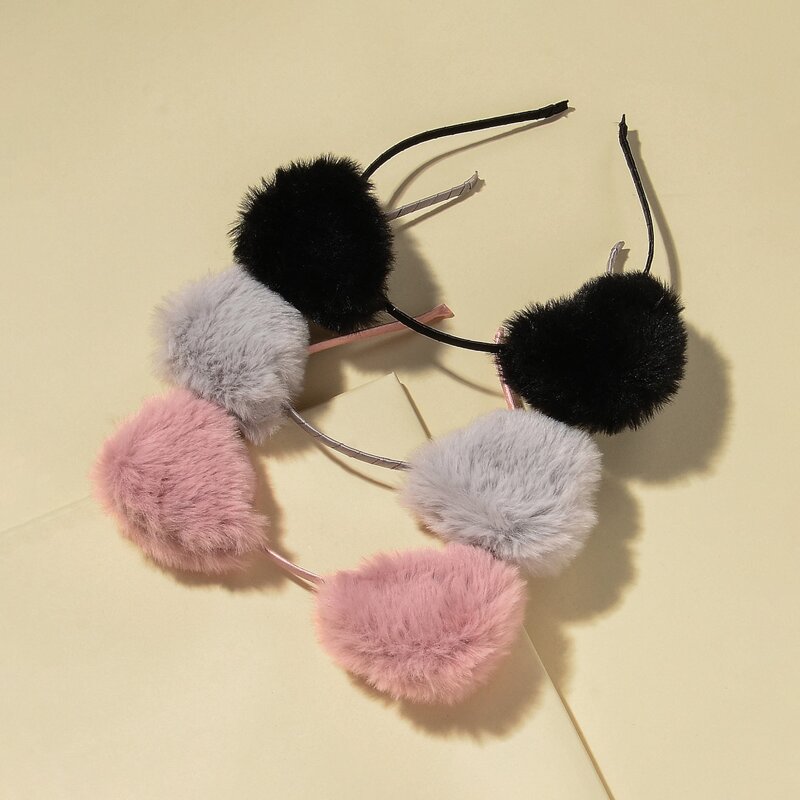 

1pc Random Fluffy Cat Ears Hair Hoop, Multicolor