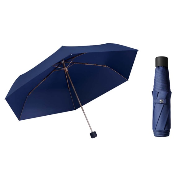 

1pc Solid Color Umbrella, Navy blue