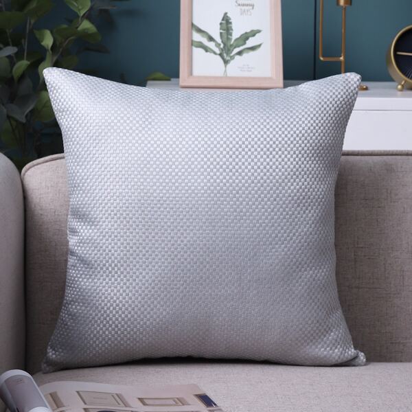 

Solid Color Cushion Cover Without Filler, Grey