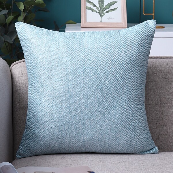

Solid Color Cushion Cover Without Filler, Blue