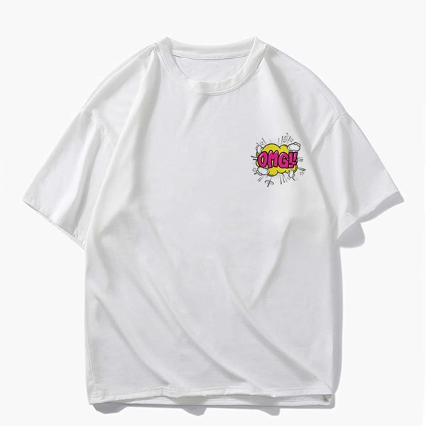 

Men Letter Graphic Short Sleeve Tee, White