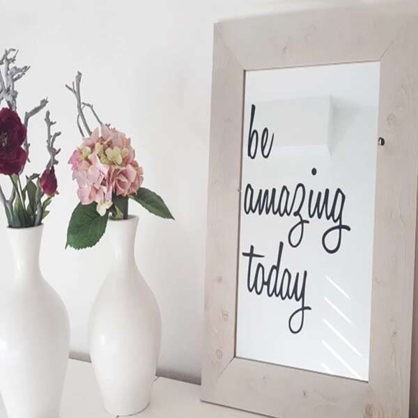 

Slogan Graphic Wall Sticker, Black