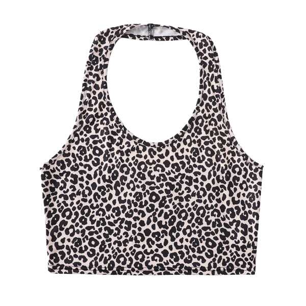 

Plus Leopard Print Halter Top, Multicolor