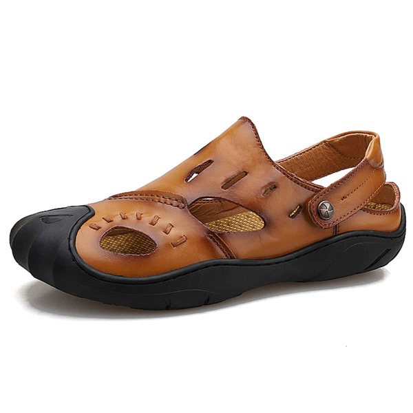 

Men Cut Out Slingback Sandals, Brown