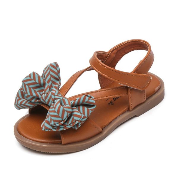 

Toddler Girls Bow Decor Sandals, Brown