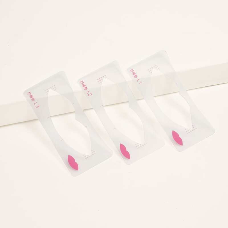 

3pcs Clear Lip Liner Stencil, White
