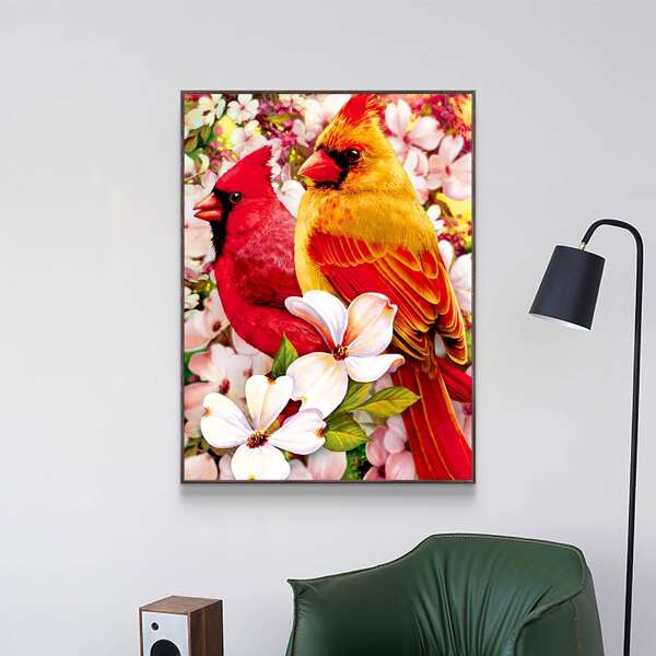 

Bird Pattern Diamond Painting Without Frame, Multicolor