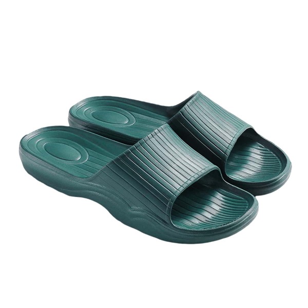 

Open Toe Shower Slides, Dark green