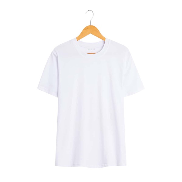 

Solid Drop Shoulder Tee, White