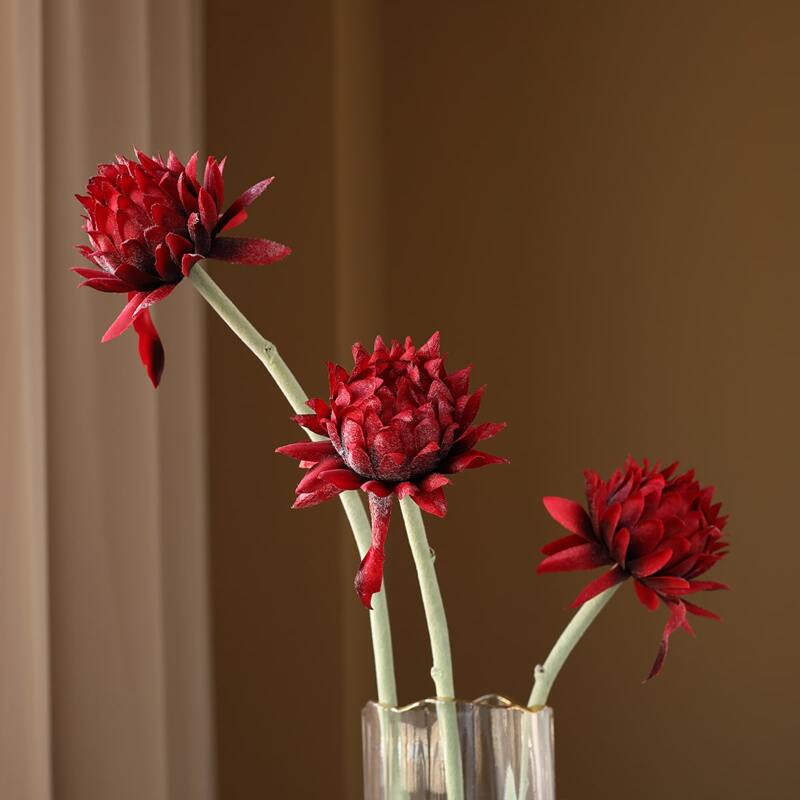 

1branch Artificial Saussurea, Red