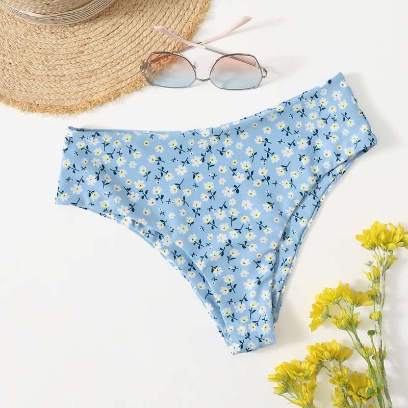 

Ditsy Floral Bikini Bottom, Blue
