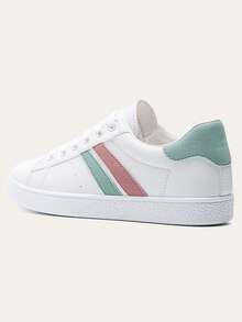 Color Block Skate Shoes - White - View 6