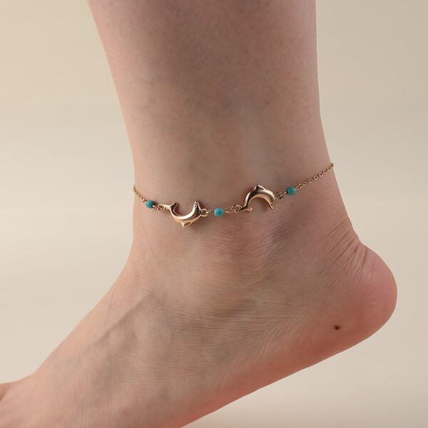 

Animal Decor Anklet, Gold