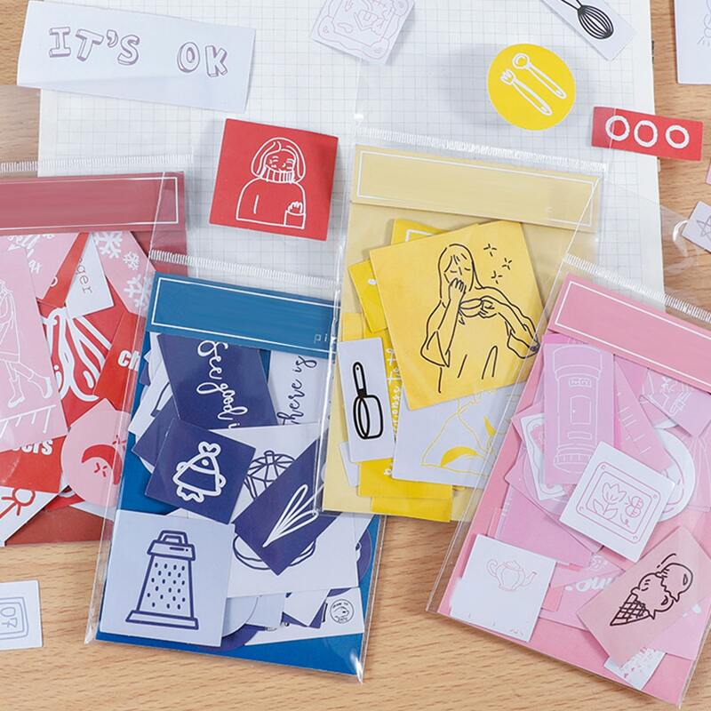 

40pcs Cartoon Graphic Random Sticker, Multicolor