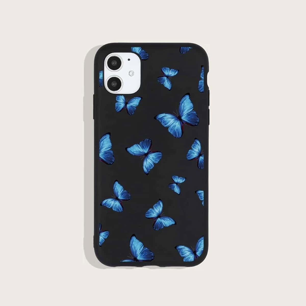 

Butterfly Pattern Phone Case, Black