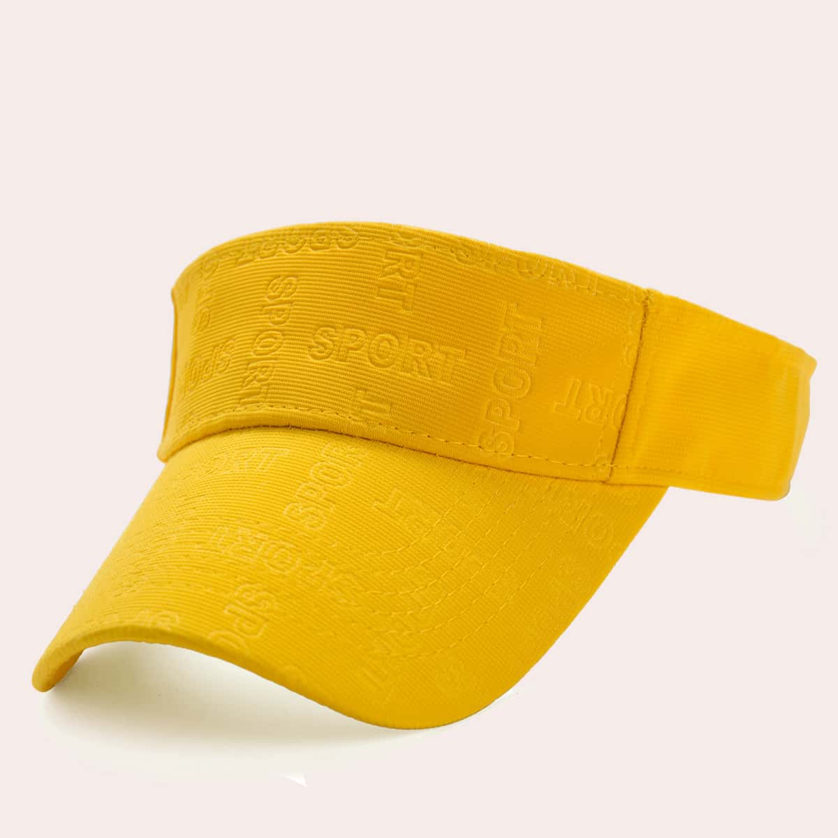 

Letter Graphic Visor Hat, Yellow