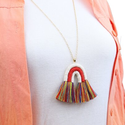 Tassel Charm Necklace