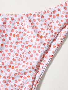 Ditsy Floral Underwire Bikini Set - Multicolor - View 5