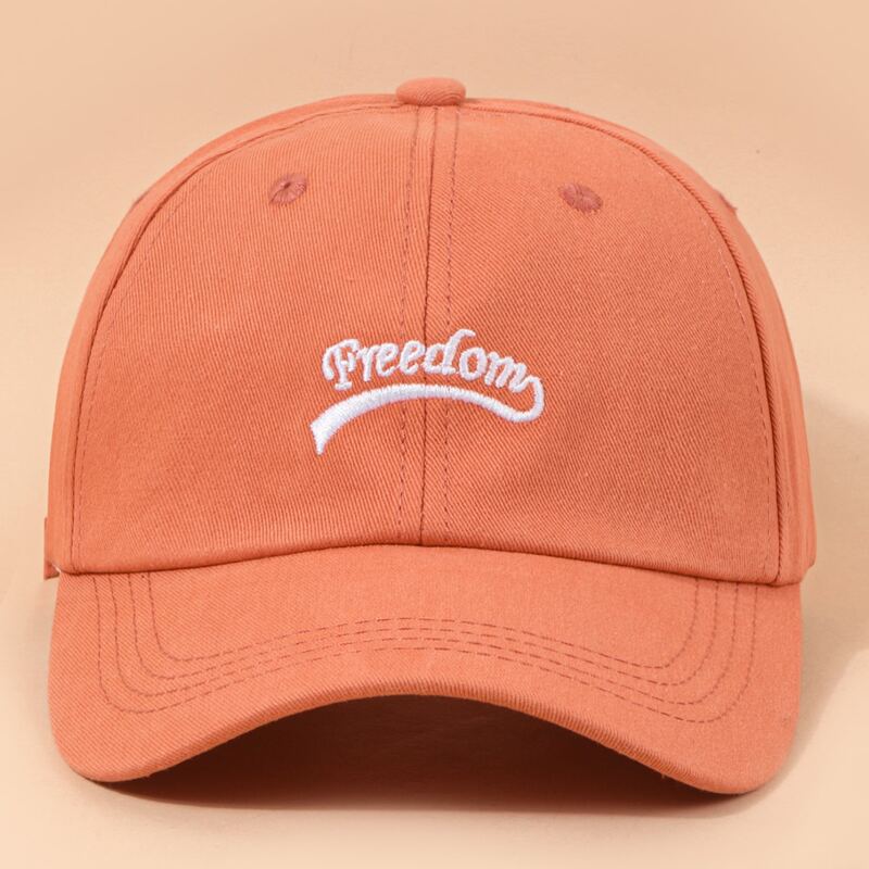

Guys Letter Embroidery Baseball Cap, Orange