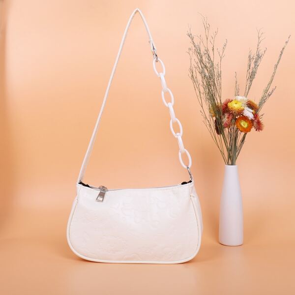 

Minimalist Baguette Bag, Beige