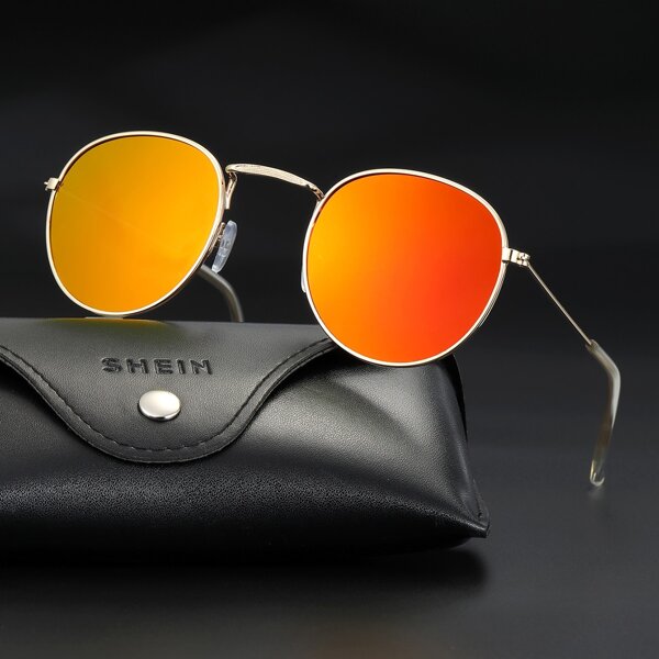 

Men Metal Frame Sunglasses, Red