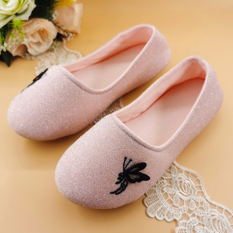

Butterfly Bedroom Slippers, Baby pink
